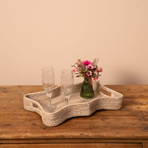 SCALLOP TRAYS RATTAN