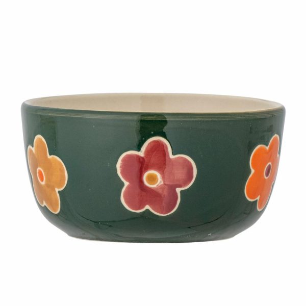 green addy stoneware bowl