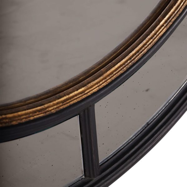 libra Adelaide antique black frame mirror