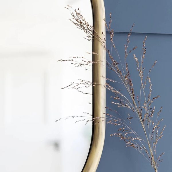 NOVELLO WALL MIRROR ANTIQUE BRASS