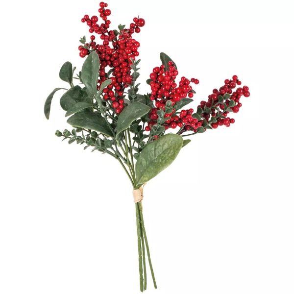 Red Berry & Eucalyptus Bunch