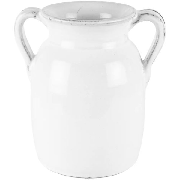 Glazed Urn White Tall - Image 5