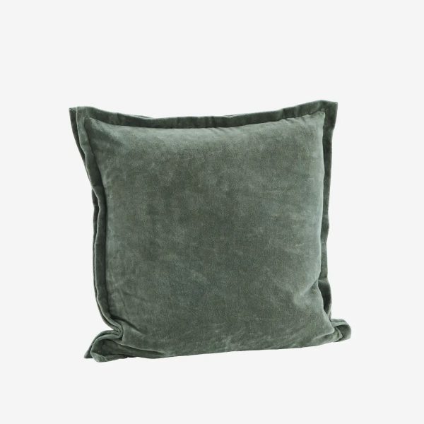 Velvet Cushion Cover in  Green - Madam Stoltz