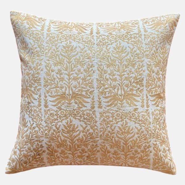 ORIENTAL GARDEN, OCRE CUSHION