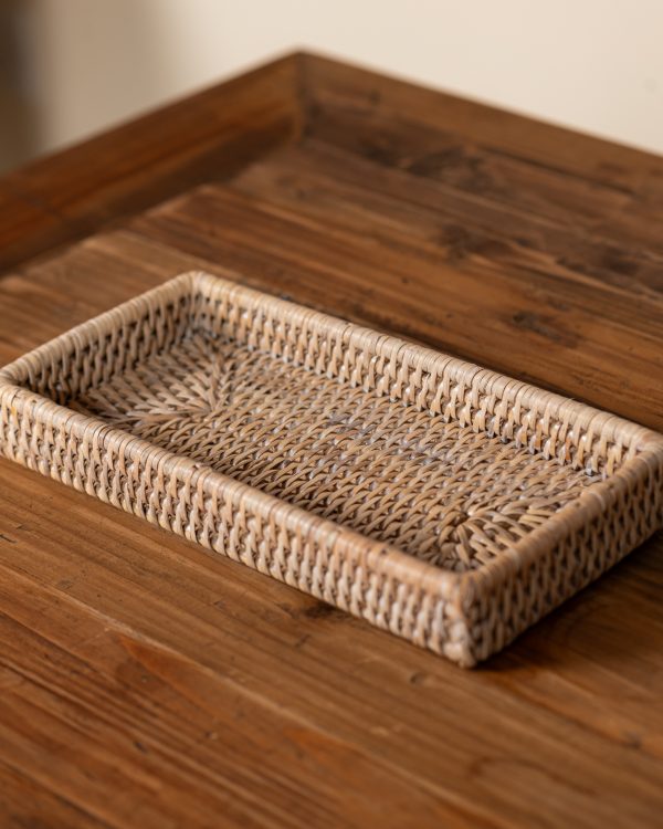 RATTAN SMALL RECTANGLE BATH TRAY - Image 2