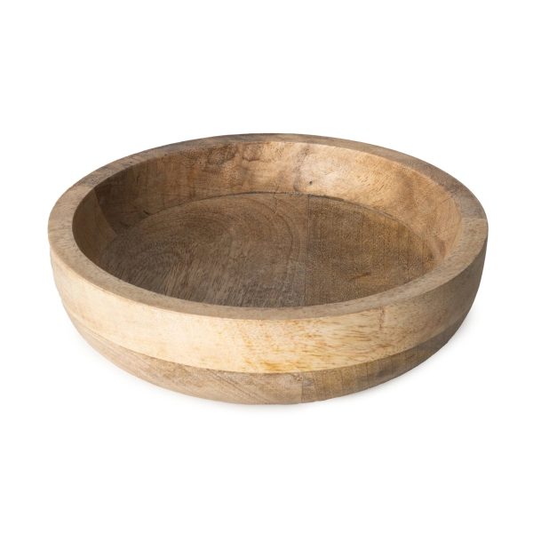 Large Round Bowl Plain Mango Wood