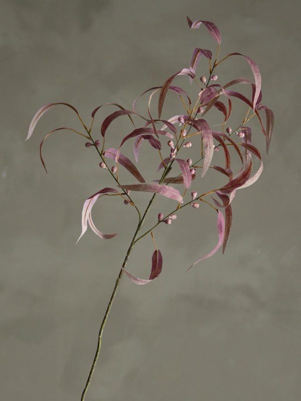 Eucalyptus Stem, Red, Artificial Flowers