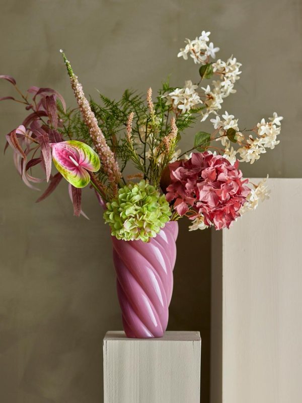 Eucalyptus Stem, Red, Artificial Flowers - Image 2