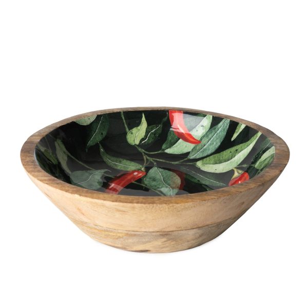 Handcrafted Pomegranate Mango Wooden Bowl 25.5 cm