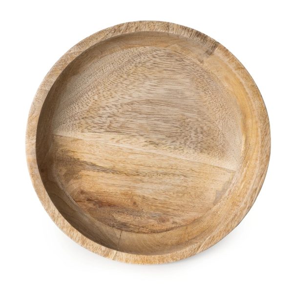 Small Round Bowl Plain Mango Wood - Image 2