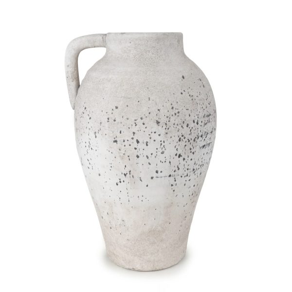 37cm Urn Vase with Handle - Stone - Image 2