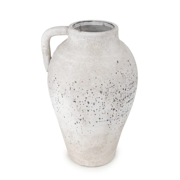 37cm Urn Vase with Handle - Stone - Image 3