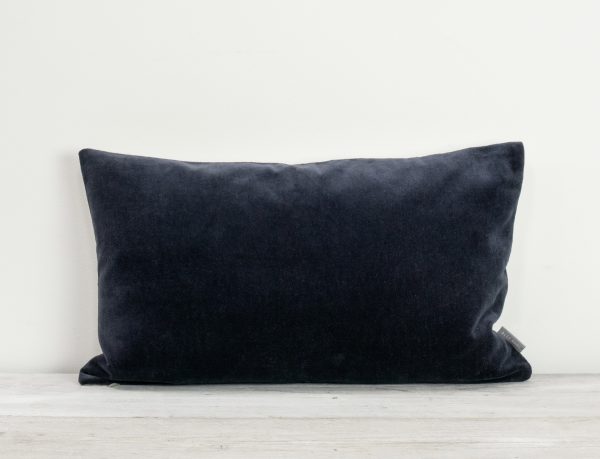 Unari Indigo Velvet Cushion 30x50cm