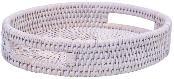 RATTAN COASTAL OVAL BATH TRAY