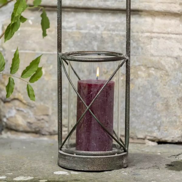 Hurricane Lamp With Handle - Image 3