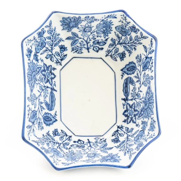 Sumatra Blue & White Rectangular Bowl 7” - Image 3