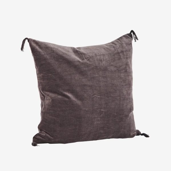 Velvet Cushion Cover in Eggplant - Madam Stoltz