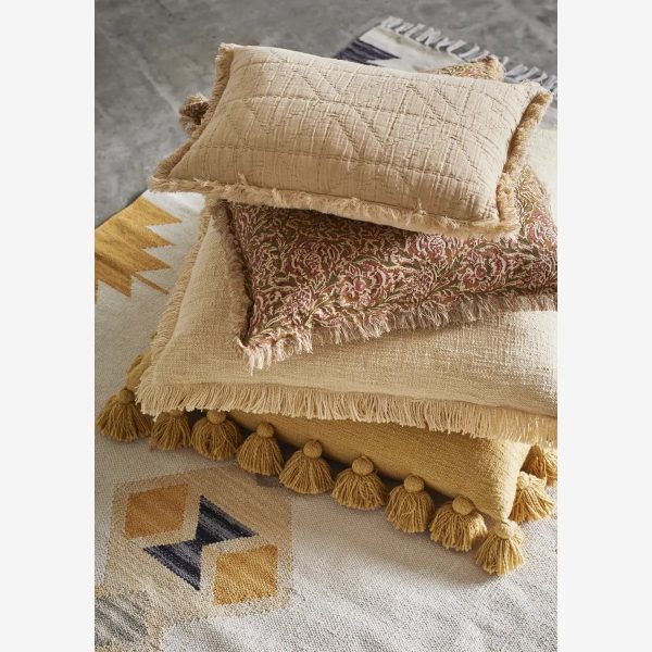 PRINTED CUSHION COVER W/ FRINGES - Image 2