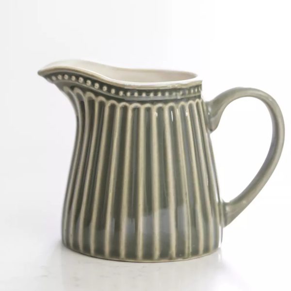 Pembroke Stoneware Jug Green