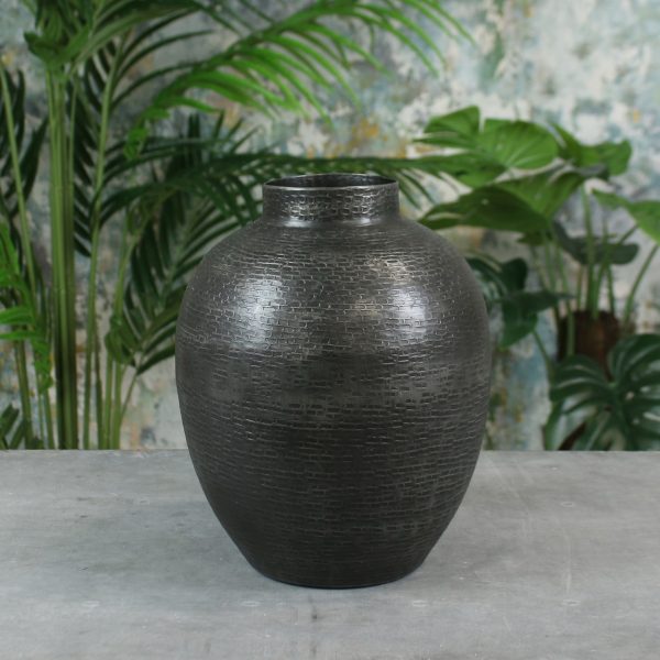 Hampstead Flower Vase Graphite 26cm