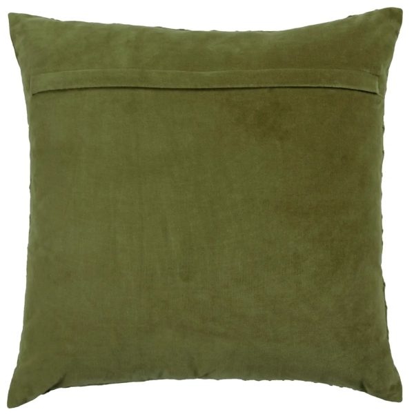 Waterfall Embroidered Cushion Sage - Image 4