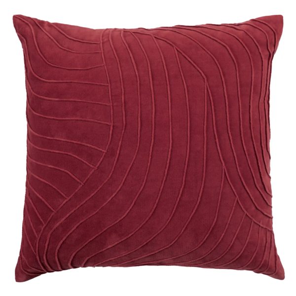 Waterfall Embroidered Cushion Pomegranate - Image 3