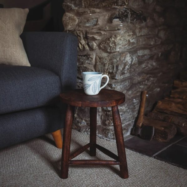 Shorter Three Legged Mango Wood Stool