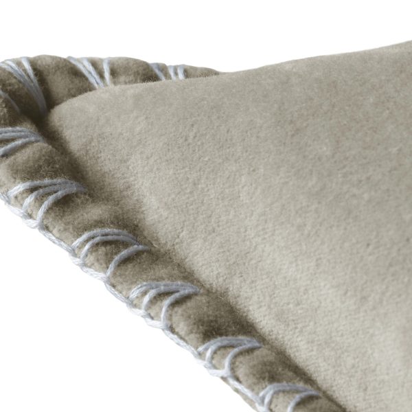 Stitch Embroidered Cushion Quartz - Voyage - Image 2