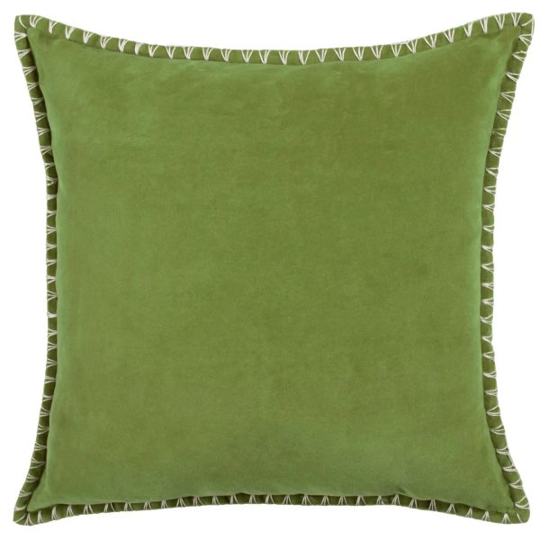 Stitch Embroidered Cushion Grass - Voyage - Image 3