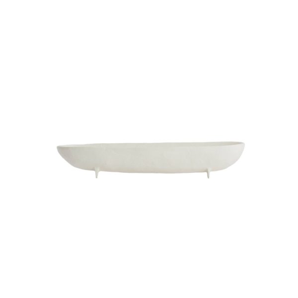 Dish on base 50cm ROSANA WHITE