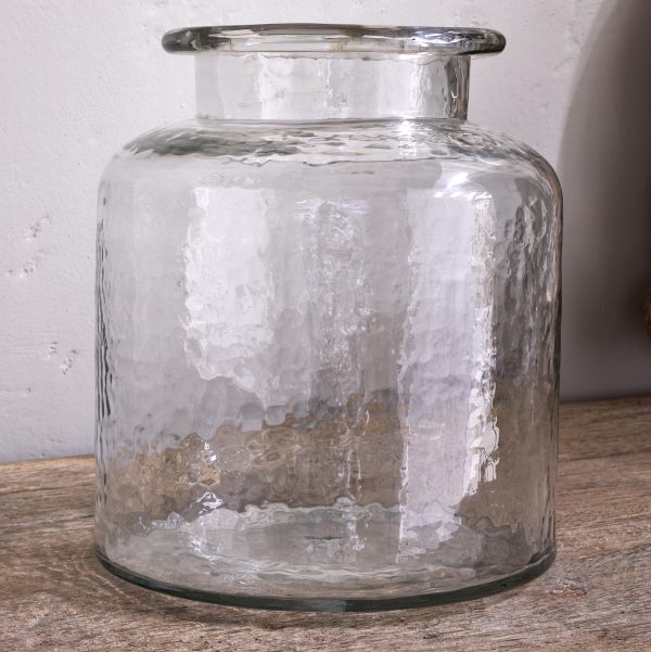 NKUKU - Akra Recycled Glass Vase - Clear 20cm - Image 2