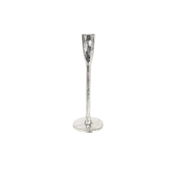 Finsbury Candle Stick Raw Silver 2 sizes 1 set - Image 2