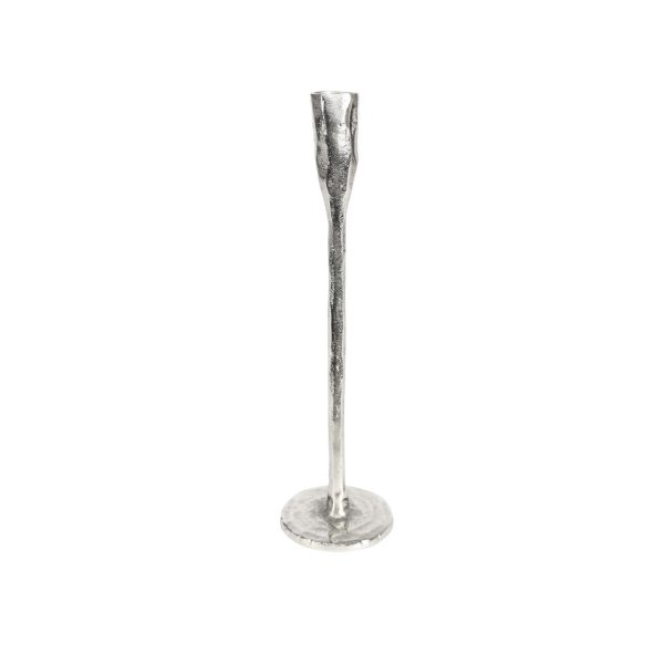 Finsbury Candle Stick Raw Silver 2 sizes 1 set