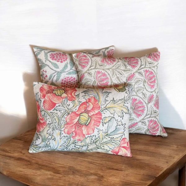 ACRIMINI, HOT PINK & GREEN CUSHION - Image 2