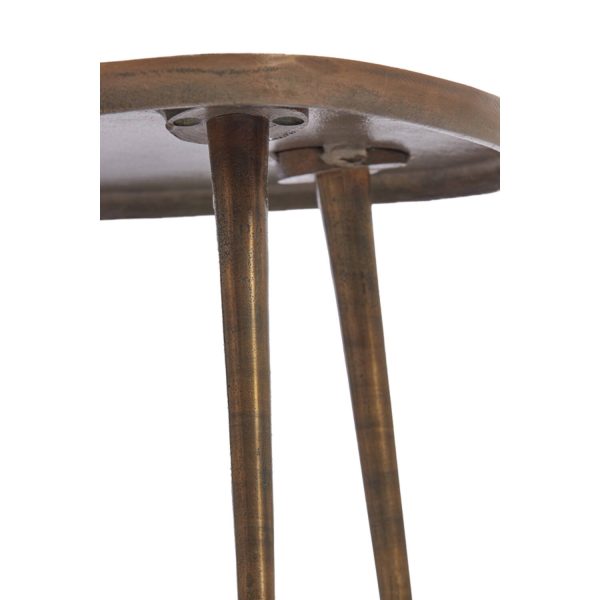 Side table 56cm PUNO antique bronze - Image 3