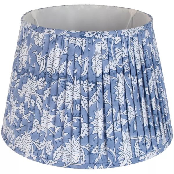 Lampshade Floral Blue 35cm - Image 4