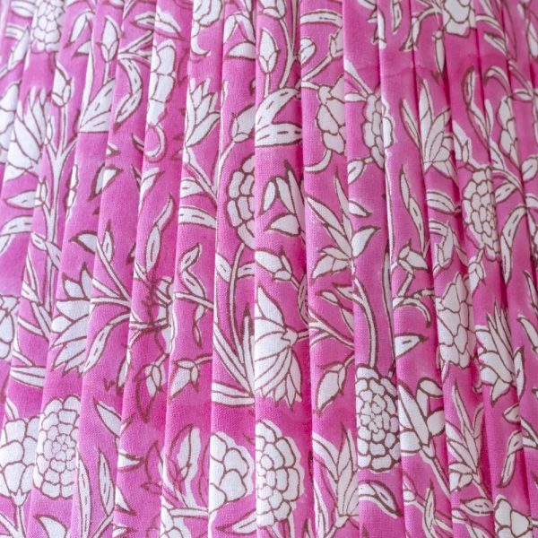 Lampshade Floral Pink 35cm - Image 2