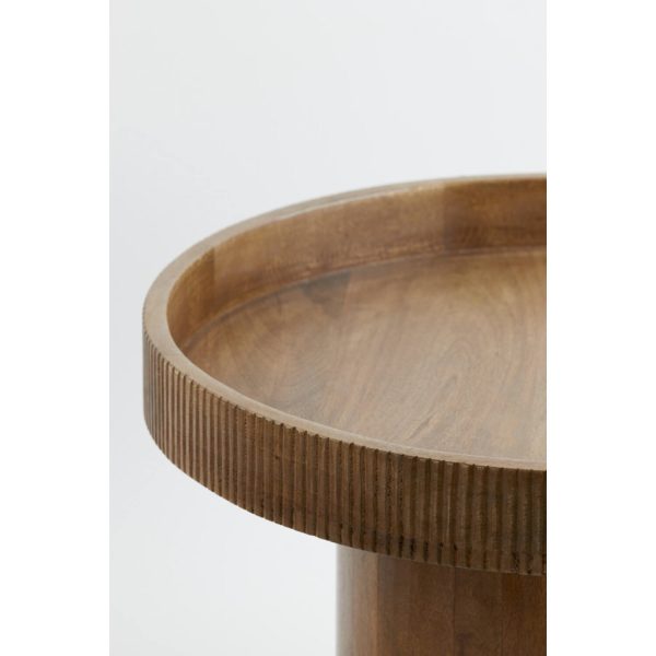 Side table KALOMO wood dark brown - Image 3