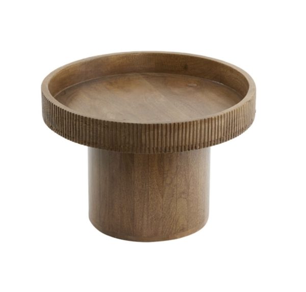 Side table KALOMO wood dark brown