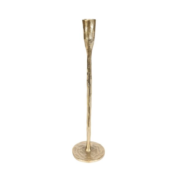 Shoreditch Candle Stick Raw Bright Gold 3 sizes 1 set - Image 4